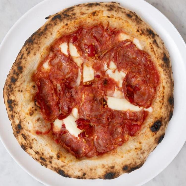 Spicy Salumi Pizza with Soppressata & Sourdough Crust | No Artificial Preservatives